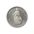 ÃÂ½ÃÂ franc denomination circulation coin of Switzerland